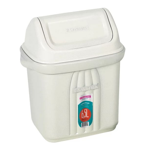 lixeira pia 278 6.5l sanremo branco - 278