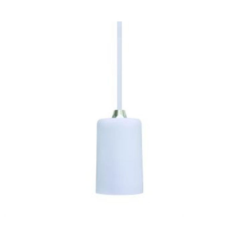 PENDENTE-E27-DOT-METAL-BRANCO-TASCHIBRA