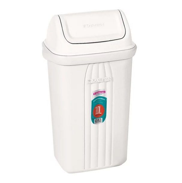 lixeira basculante 281 10l sanremo bege - 281