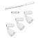 KIT-TRILHO-LED-DIRECT-BRANCO-MR16-3000K-TASCHIBRA