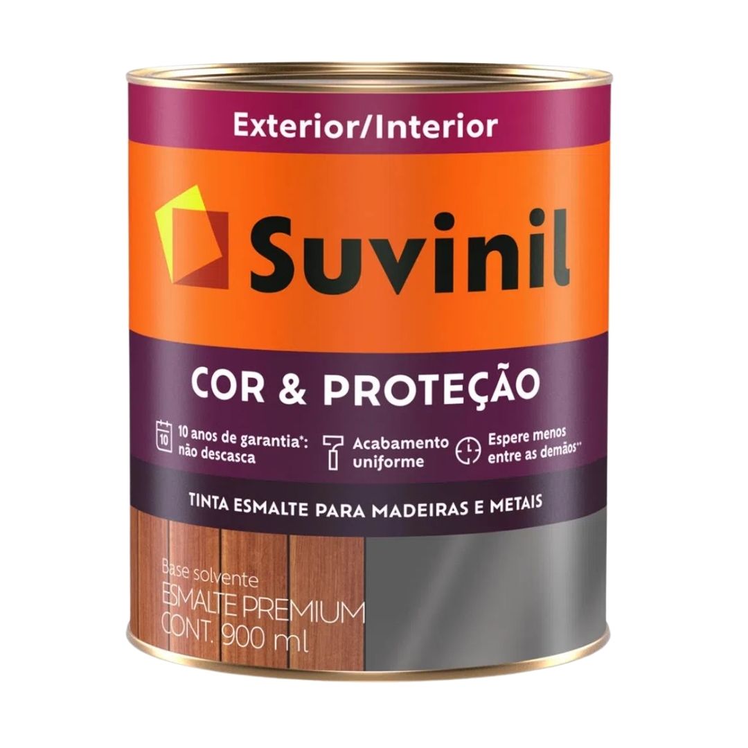 Tinta Esmalte Branco Fosco Cor e Proteção Suvinil 900ml