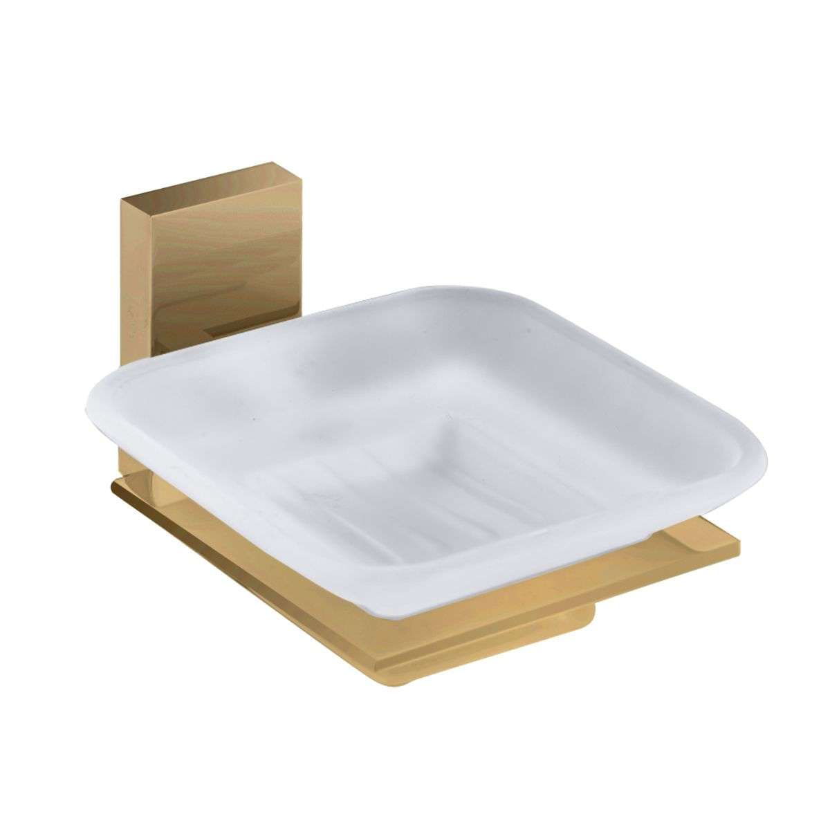 Saboneteira C/Vidro Havel Dax Rose Gold