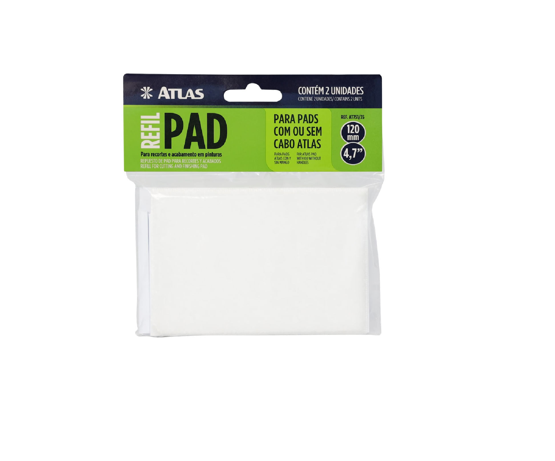 refil pad p/pintura at751/35 atlas