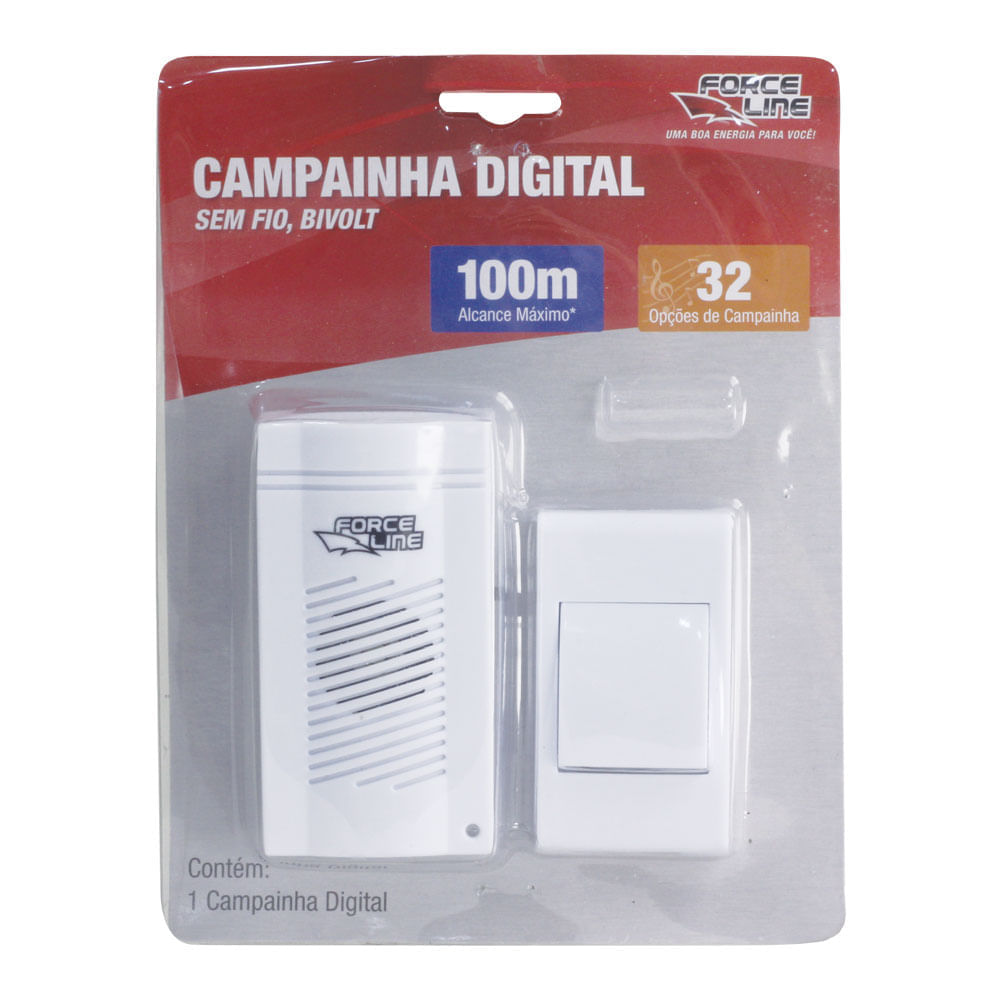 campainha digital s/fio force line
