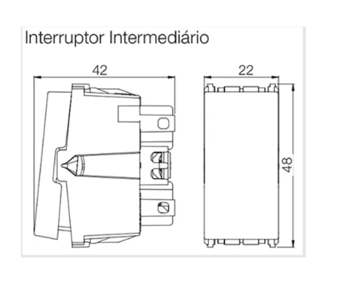 modulo interruptor interm refinatto 10a weg branco 250v - 13798075