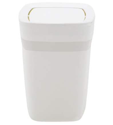 Lixeira compact basculante 6.5l branco - tramontina