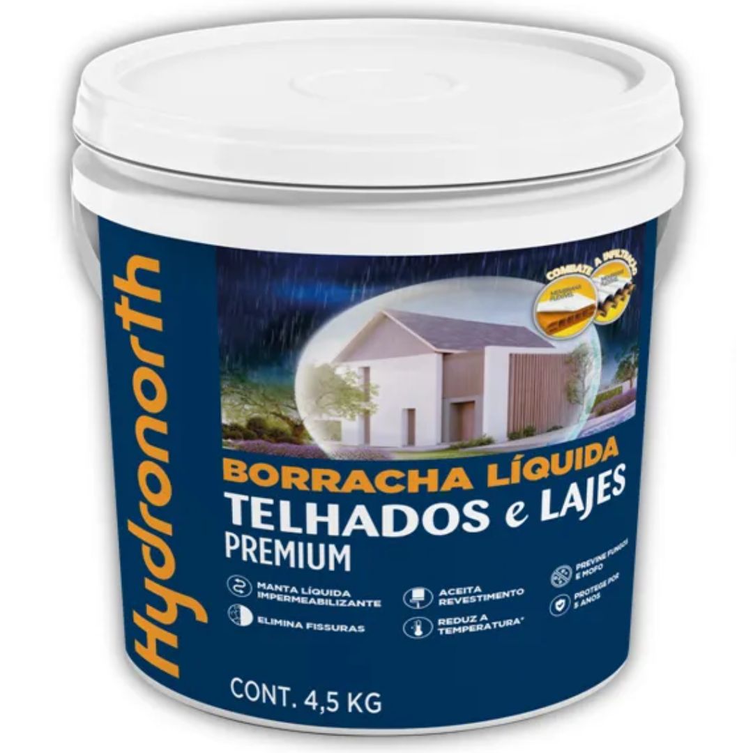 Impermeabilizante telhados e lajes 4,5kg branco