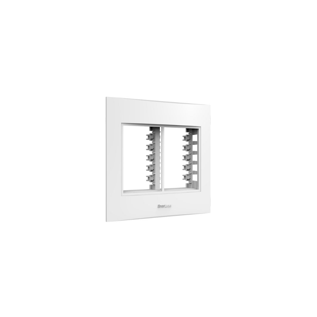 placa 3+3 belize 4x4 enerbras branco c/sup - 1412E6