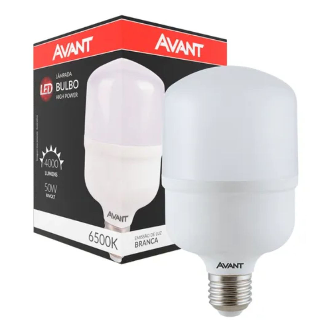 Lampada LED Bulbo 50w e27 Branco Frio Avant