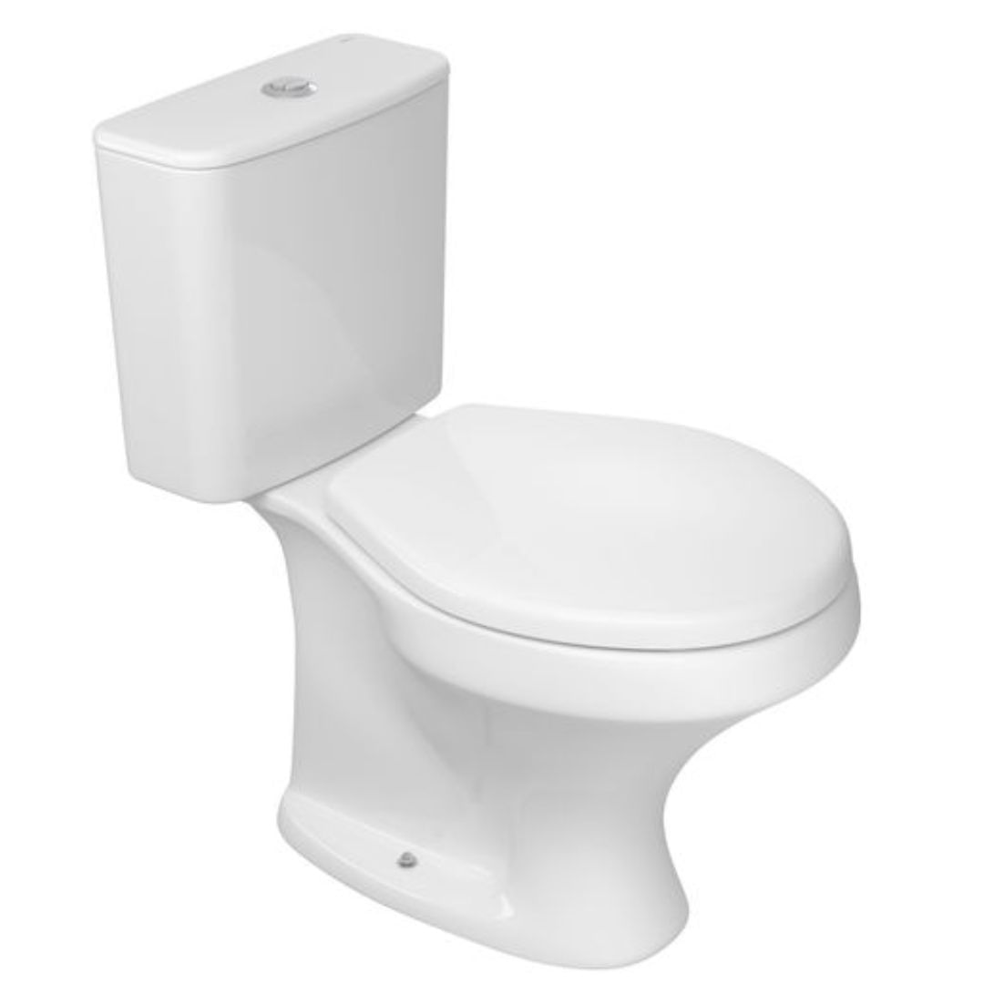 Kit bacia com caixa acoplada ravena branco