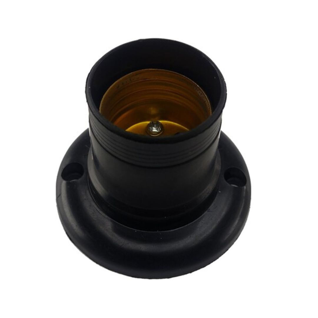 Soquete de teto e27  preto