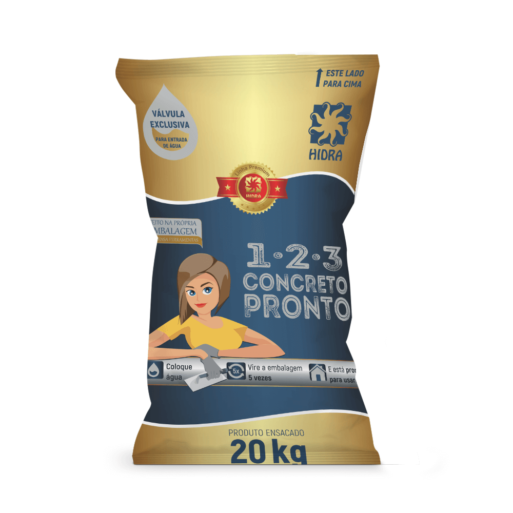 concreto pronto 20kg hidra - 1255