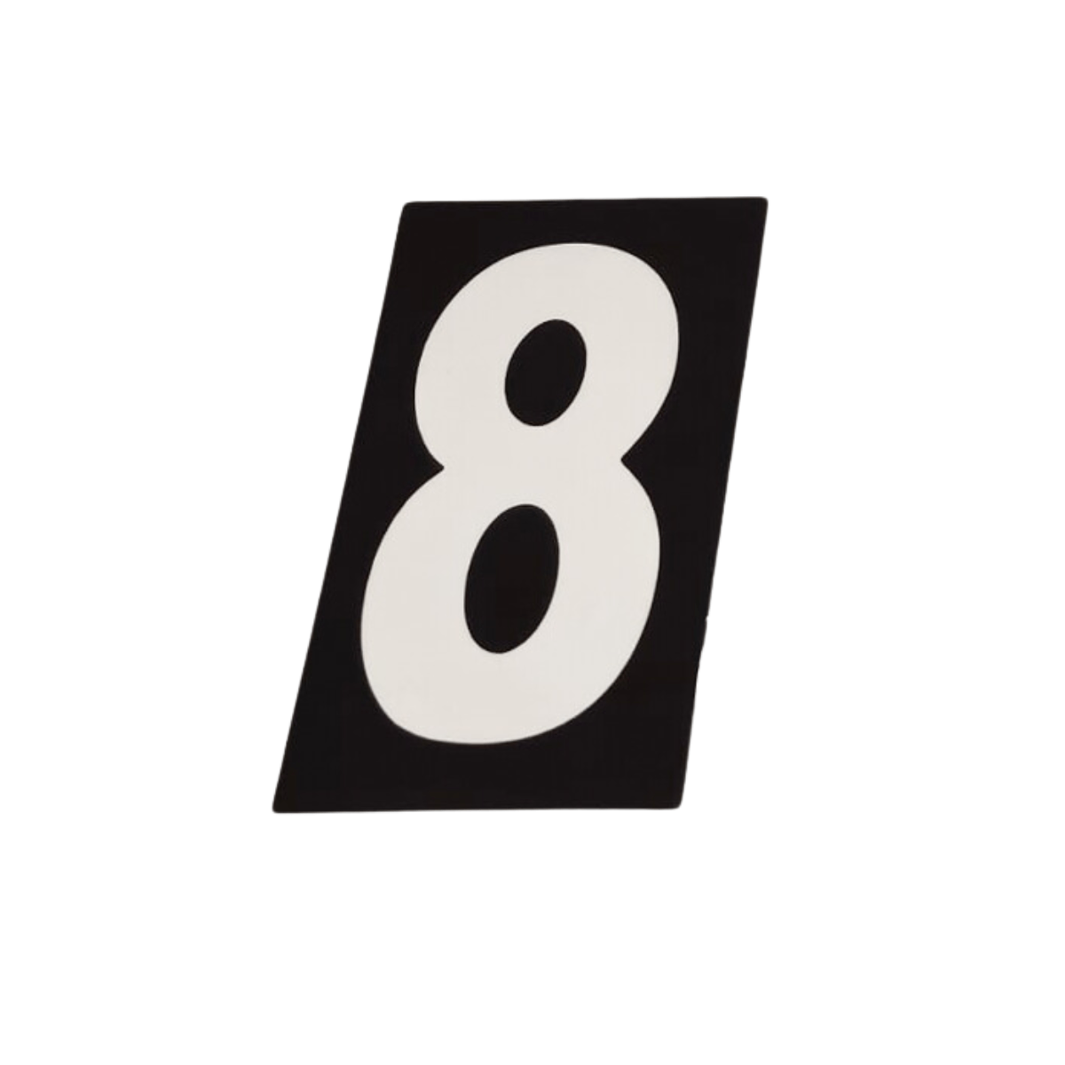 numero 8 pratico numeral prata - 2509