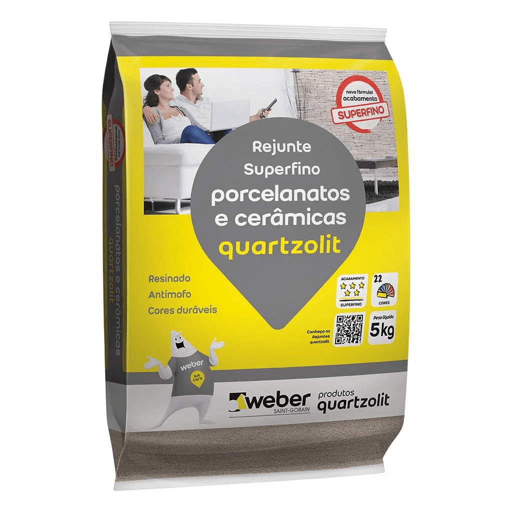 Rejunte Porcelanato 5Kg bege-Quartzolit