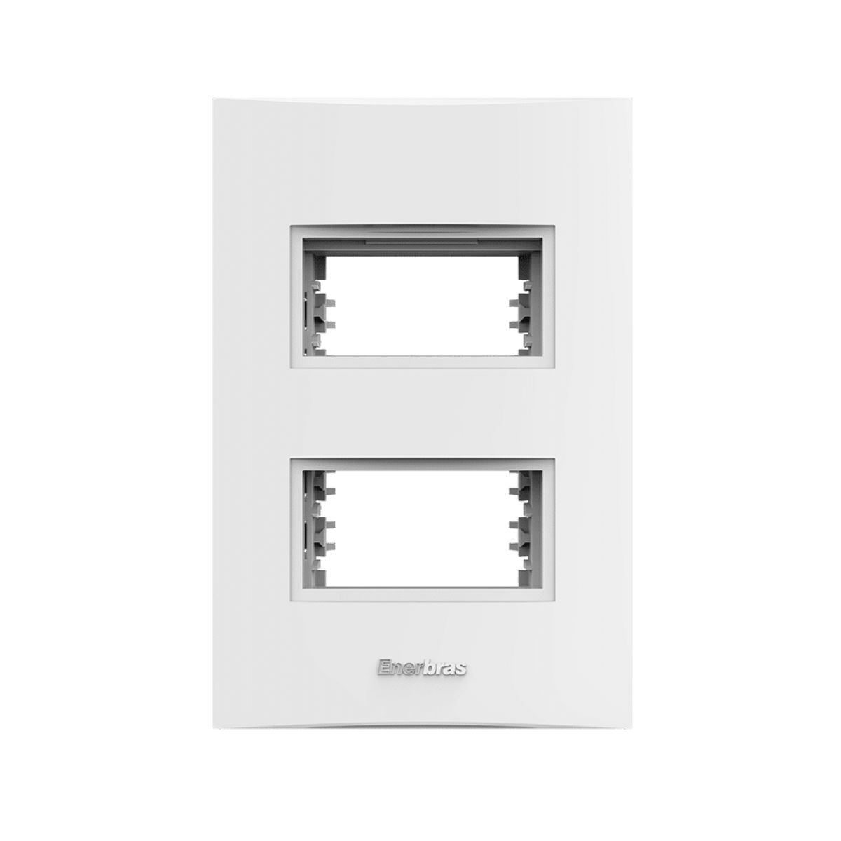 placa 2modulos dist beleze 2x4 enerbras branco c/sup - 1411E7