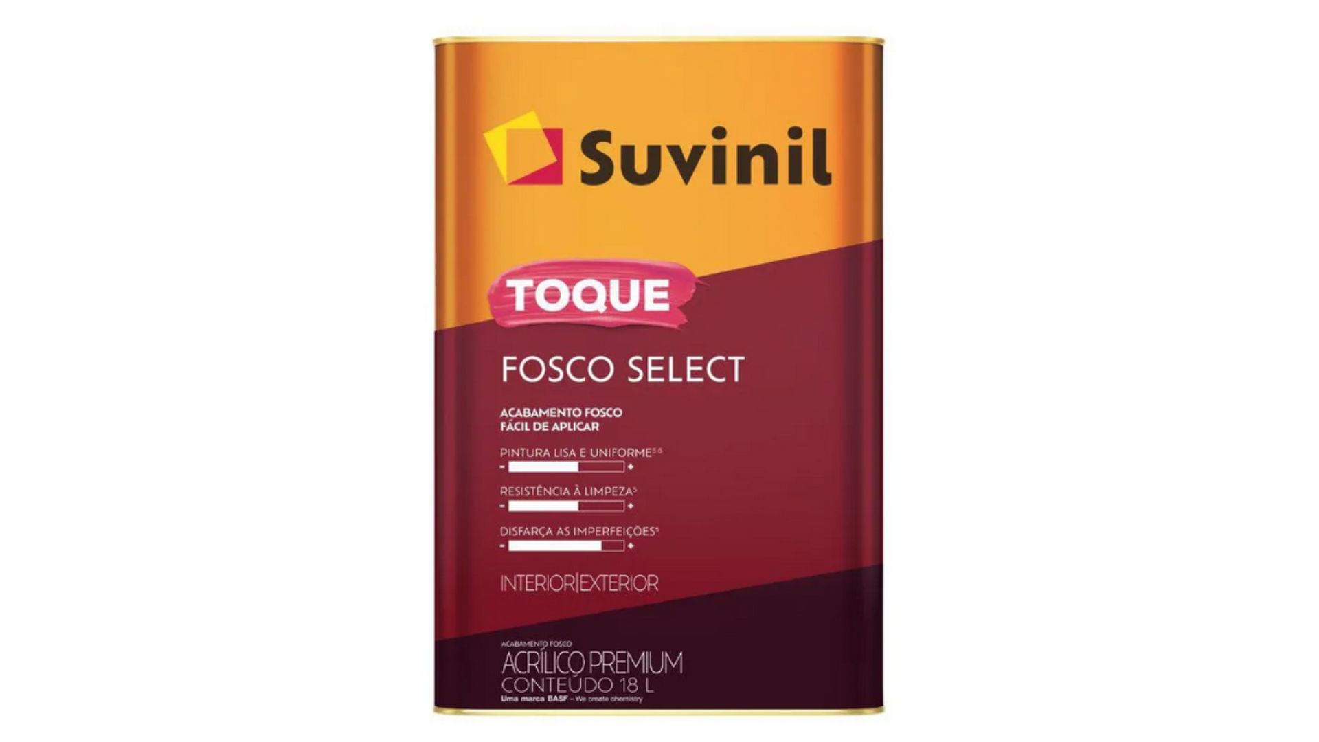 Tinta Acrílica Toque Fosco Select Gelo 18l Suvinil