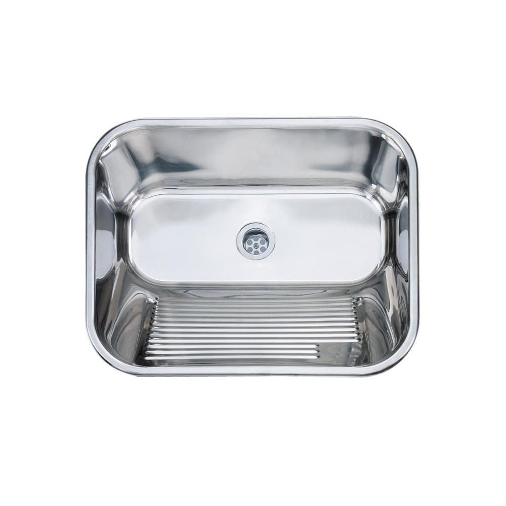 Tanque Dax Inox Louise Acetinado 50x40cm com Valvula